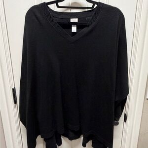 a new day Black V-Neck Tunic Top